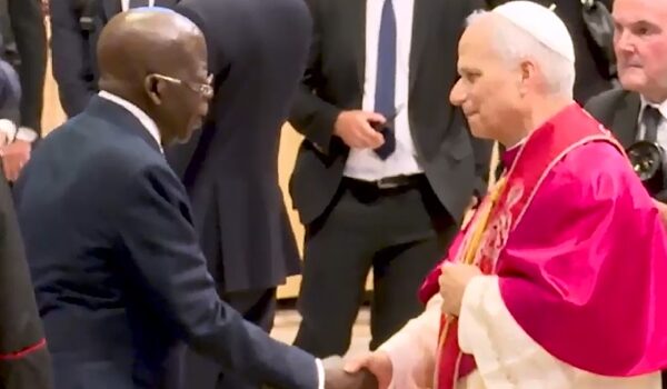 VIDEO: Tinubu Meets Pope Leo XIV After Inaugural Mass In Rome