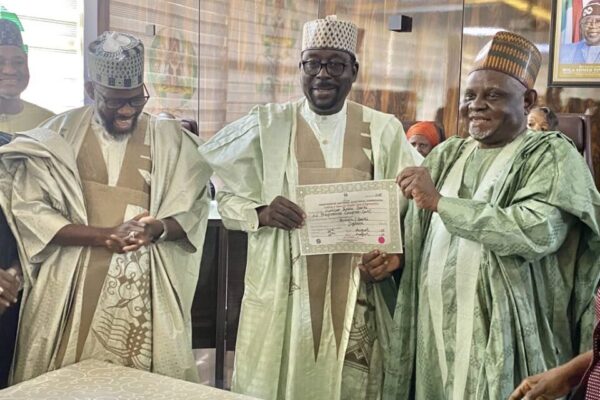 INEC Presents Certificates Of Return To By-Elections Winners